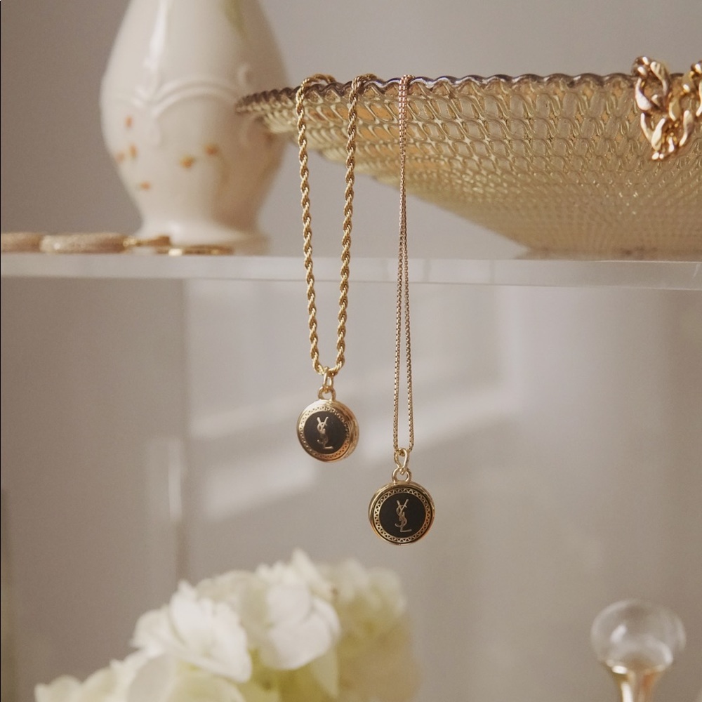 Repurposed YSL necklace